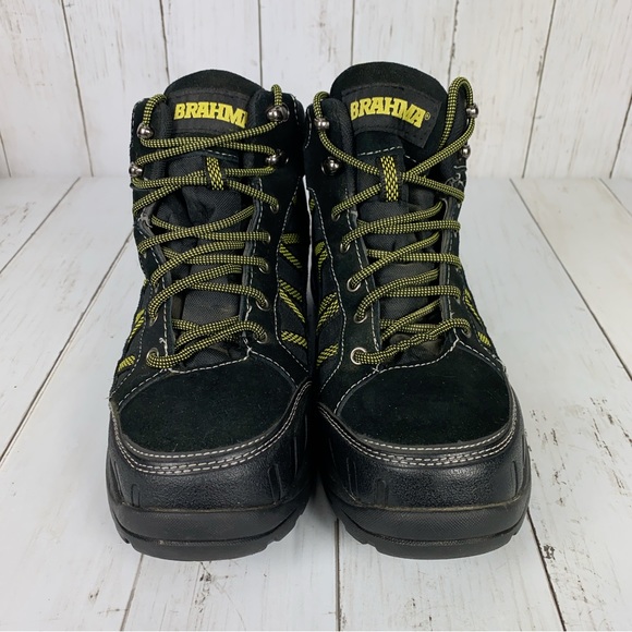 Brahma ASTMF2413 Black Waterproof Steel Toe Safety Work Boots Men’s Size 7.5 - Picture 4 of 8
